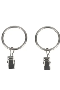 Ihanin Verhot Ja Verhotarvikkeet*verhorenkaat nipistimellä 25/32 mm teräs