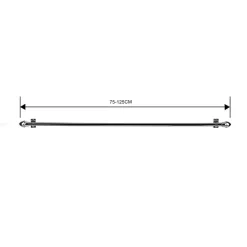 Ihanin Verhot Ja Verhotarvikkeet*verhotanko 75-125 cm kromi