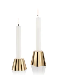 Iittala Lyhdyt Ja Kynttilänjalat*Aalto kynttilänjalka 50+65 mm messinki 2 kpl