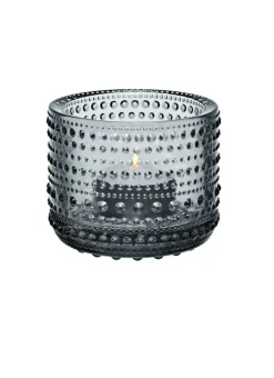 Iittala Lyhdyt Ja Kynttilänjalat*Kastehelmi Kynttilälyhty 64 mm harmaa