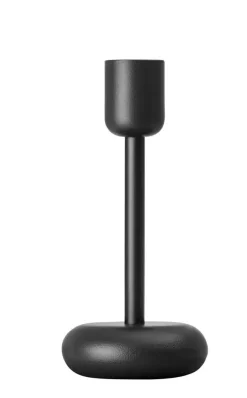 Iittala Lyhdyt Ja Kynttilänjalat*Nappula Kynttilänjalka 183 mm tummanharmaa