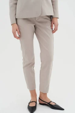 InWear Housut*housut ZellaIW Flat pant Clay 151506 /vaalea beige