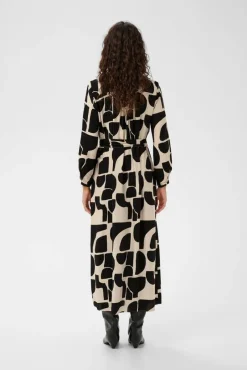 InWear Vapaa-Ajan Mekot*mekko Lynn 900008093 Musta / Beige