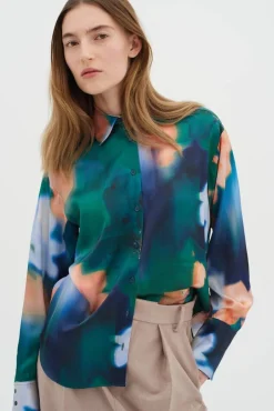 InWear Puserot*pusero CieloIW Pauline Shirt Blurry Flower 302555