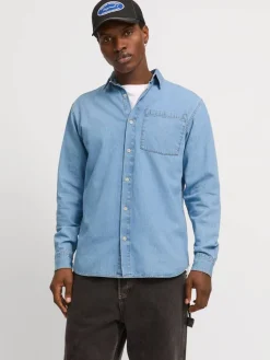 Jack & Jones Kauluspaidat*paita Jjicreek Blue Denim Light Blue
