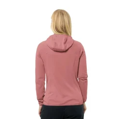 Jack Wolfskin Fleecet, Colleget Ja Hupparit*fleece Kolbenberg hooded fz W J0127 Mineral red
