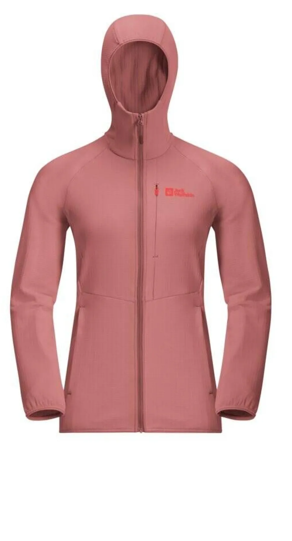 Jack Wolfskin Fleecet, Colleget Ja Hupparit*fleece Kolbenberg hooded fz W J0127 Mineral red
