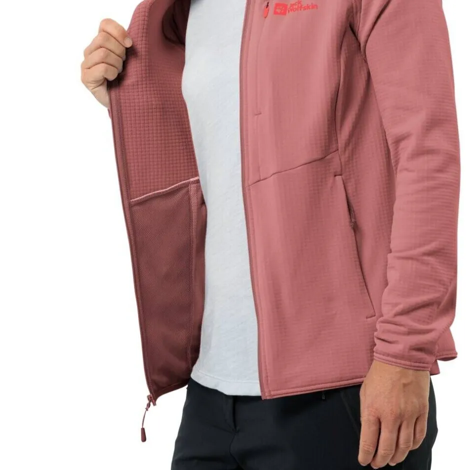 Jack Wolfskin Fleecet, Colleget Ja Hupparit*fleece Kolbenberg hooded fz W J0127 Mineral red