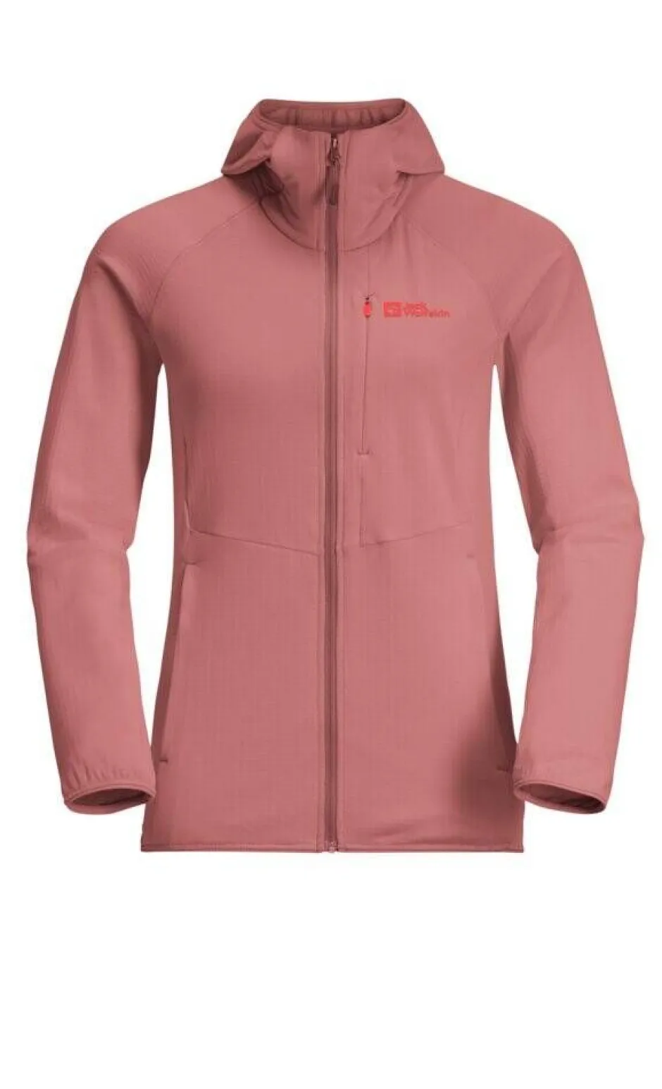 Jack Wolfskin Fleecet, Colleget Ja Hupparit*fleece Kolbenberg hooded fz W J0127 Mineral red