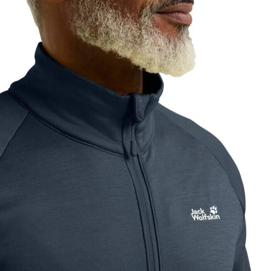 Jack Wolfskin Takit|Fleecet, Colleget Ja Hupparit*fleece Peak District Fz C0412 Midnight sky