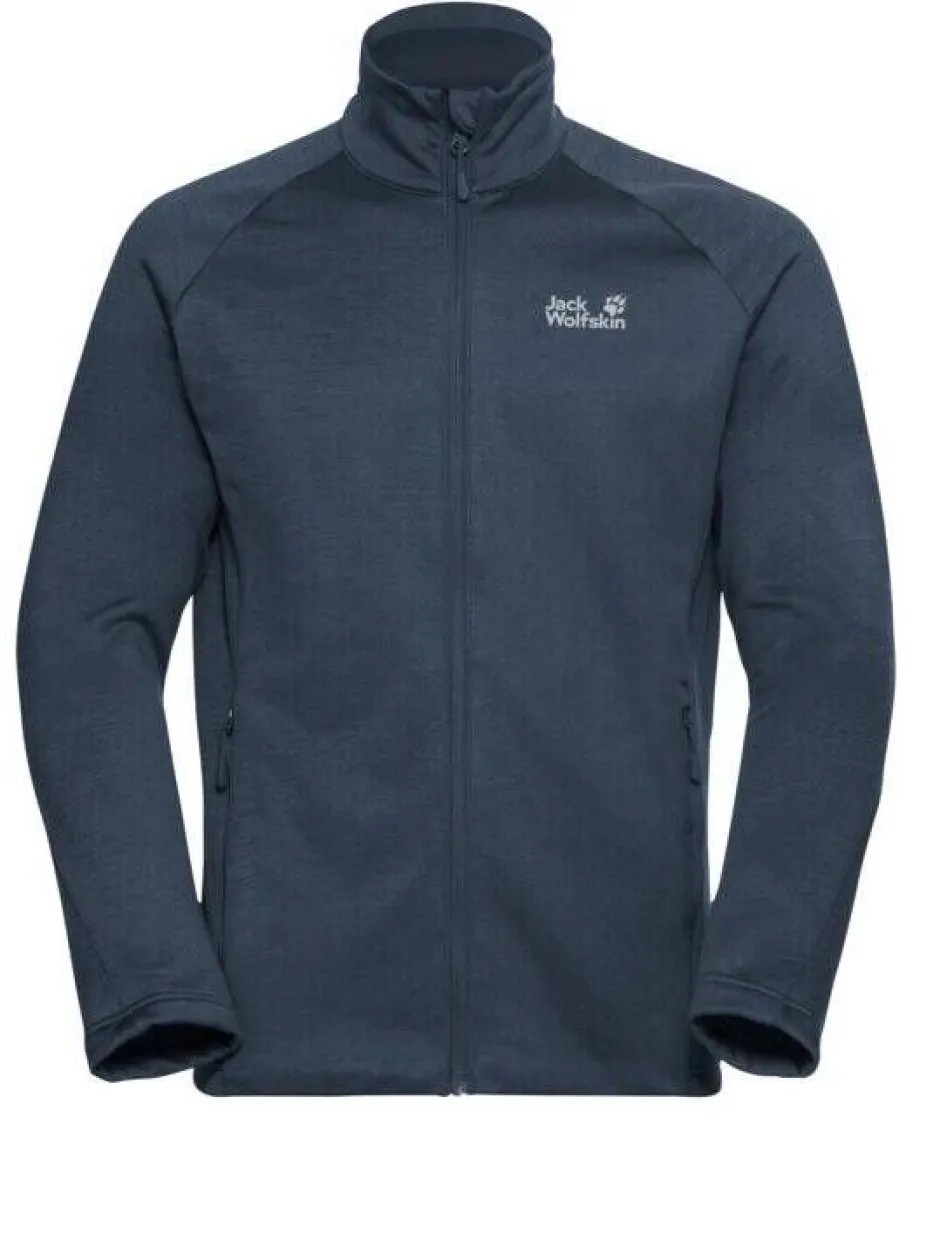 Jack Wolfskin Takit|Fleecet, Colleget Ja Hupparit*fleece Peak District Fz C0412 Midnight sky