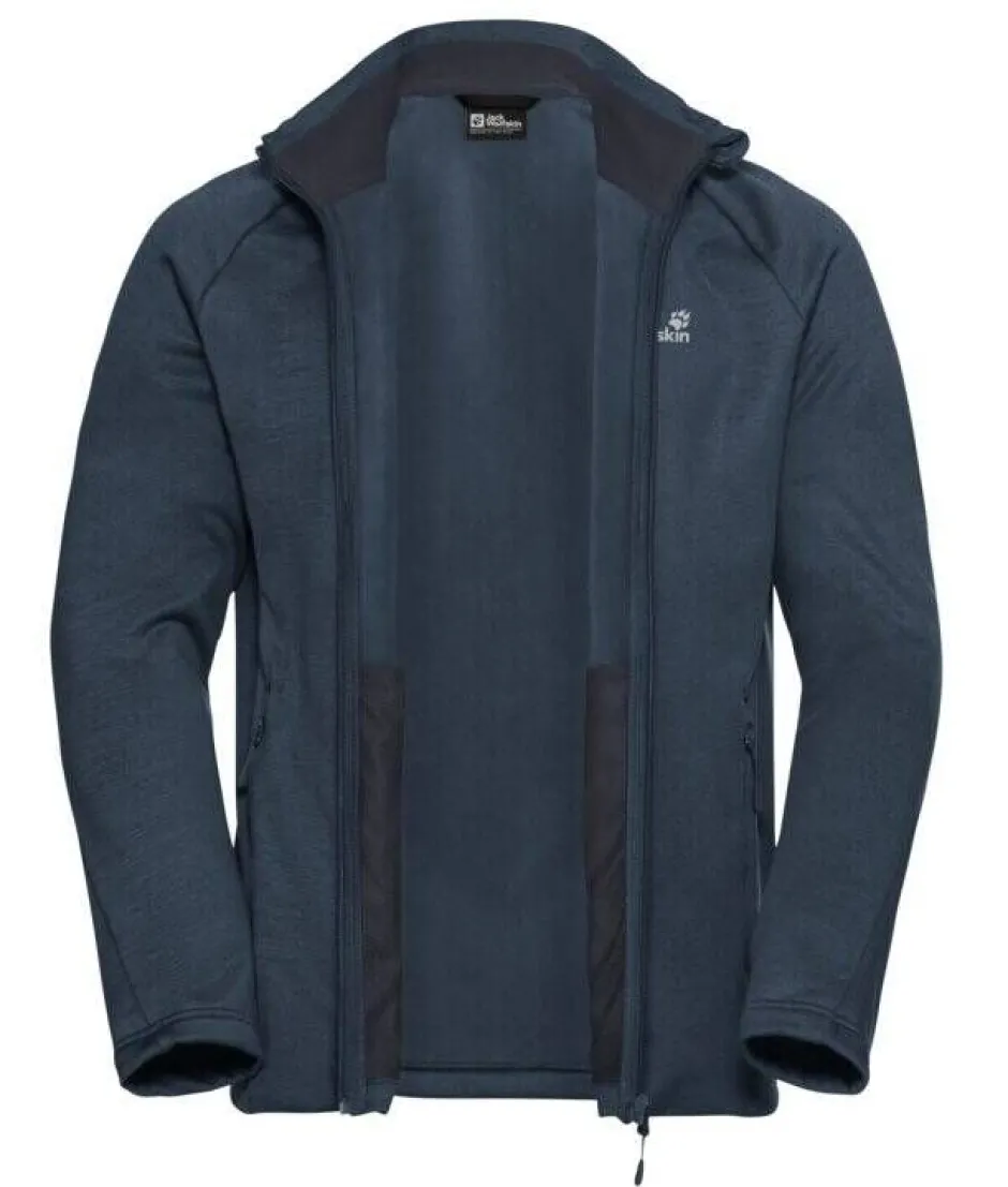 Jack Wolfskin Takit|Fleecet, Colleget Ja Hupparit*fleece Peak District Fz C0412 Midnight sky