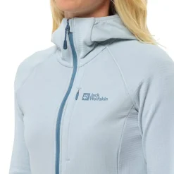 Jack Wolfskin Fleecet, Colleget Ja Hupparit*fleecetakki Kolbenberg W 1409 Soft blue