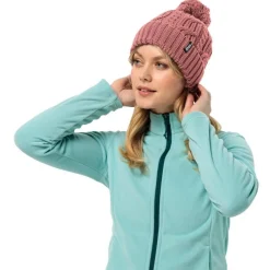 Jack Wolfskin Asusteet|Asusteet*pipo Pompom beanie J0127 Mineral red