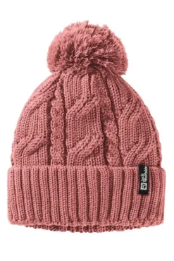 Jack Wolfskin Asusteet|Asusteet*pipo Pompom beanie J0127 Mineral red