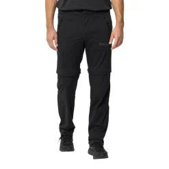 Jack Wolfskin Housut*softshell-housut Glastal zip off pants 6000 Black