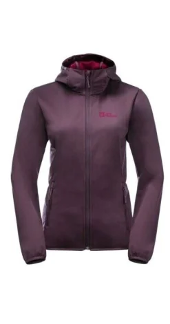 Jack Wolfskin Fleecet, Colleget Ja Hupparit*softshelltakki Windhain 2042 Grapewine