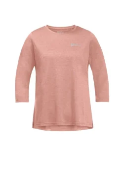 Jack Wolfskin Paidat, Neuleet Ja Topit*t-paita 3/4 Crosstrail W 2919 Rose dawn