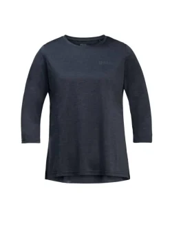 Jack Wolfskin Paidat, Neuleet Ja Topit*t-paita 3/4 Crosstrail W 1010 Night blue