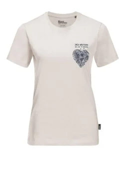 Jack Wolfskin Paidat, Neuleet Ja Topit*t-paita Discover Heart W 5629 Sea shell