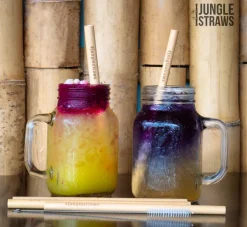 Jungle Straw Aterimet*Bambupillisetti 6 kpl
