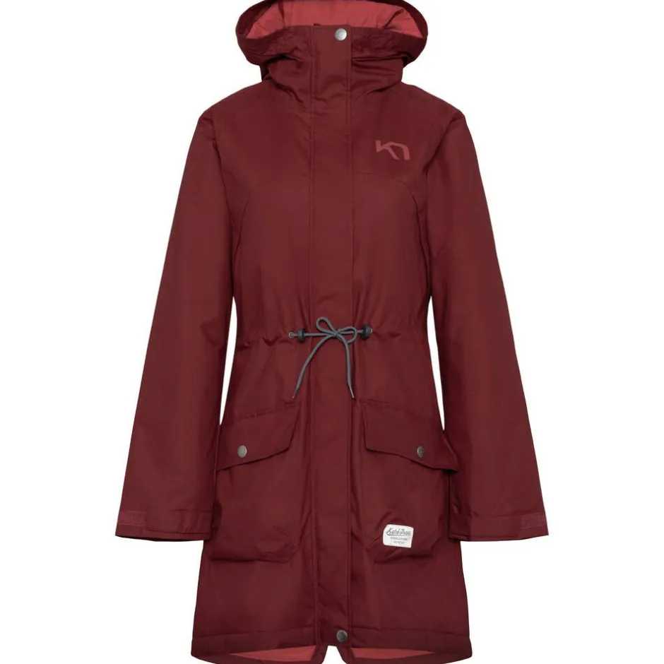 Kari Traa Takit|Talvitakit*takki Tesdal parka Rouge burgundy red