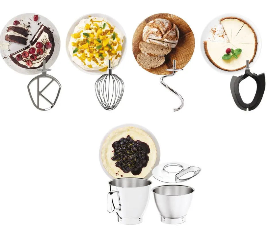 Kenwood Yleis- Ja Monitoimikoneet*Titanium Chef Baker XL yleiskone KVL85.004SI hopea