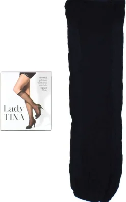 Sukat Ja Sukkahousut*Lady Tina Polvisukat 20 den Musta