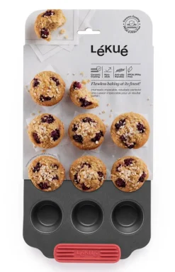 Lekue Leivonta*muffinssivuoka Non-stick 12 kuppia