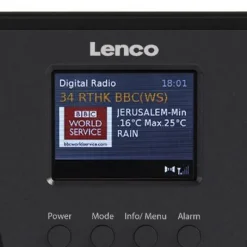 Lenco Radiot Ja Kelloradiot*ladattava matkaradio PIR-645  musta