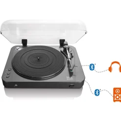 Lenco Äänentoisto*vinyylilevysoitin bluetooth lähettimellä LBT-120BK  musta