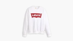 Levi's Trikoopaidat Ja Colleget*collegepaita Everyday Crew Batwing White 0025 Batwing white