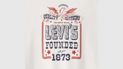 Levi's Trikoopaidat Ja Colleget*collegepusero Graphic Heritage Crew 0047 Valkoinen Founded in
