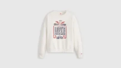 Levi's Trikoopaidat Ja Colleget*collegepusero Graphic Heritage Crew 0047 Valkoinen Founded in