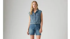 Levi's Liivit*farkkuliivi Shrunken 90s Vest 0001 Vaalea pesu
