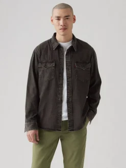 Levi's Kauluspaidat*farkkupaita Relaxed Fit Western Cava Washed Black