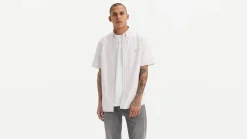 Levi's Kauluspaidat*paita SS Authentic Button Down 0001 Cupertino Stripe Bright White
