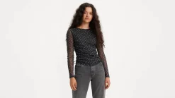 Levi's Puserot*pusero Jewel Mesh Top 0001 Dorothy floral caviar