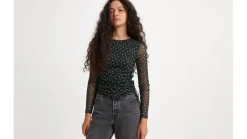 Levi's Puserot*pusero Jewel Mesh Top 0001 Dorothy floral caviar