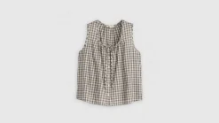 Levi's Topit*toppi Luella Sl Blouse 0001 Milo Plaid Egret