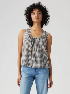 Levi's Topit*toppi Luella Sl Blouse 0001 Milo Plaid Egret