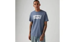 Levi's T-Paidat*t-paita Graphic Crewneck Tee 1812 Batwing Fill Vintage Indigo