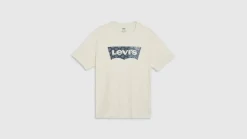Levi's T-Paidat*t-paita Graphic Crewneck Tee 1811 Batwing Bandana Fill Three Egret