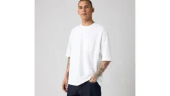 Levi's T-Paidat*t-paita Half Sleeve Pique Tee 0001 Bright white