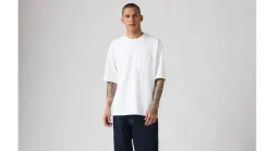Levi's T-Paidat*t-paita Half Sleeve Pique Tee 0001 Bright white
