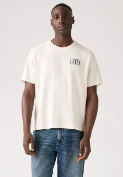 Levi's T-Paidat*t-paita Ss Relaxed Fit Tee 1681 Ssnl Serif Cowboy Egret