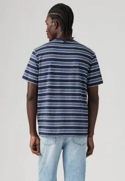 Levi's T-Paidat*t-paita The Essential Tee 0096 Caicos Stripe Navy Blazer