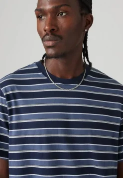 Levi's T-Paidat*t-paita The Essential Tee 0096 Caicos Stripe Navy Blazer
