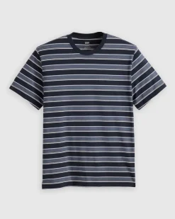 Levi's T-Paidat*t-paita The Essential Tee 0096 Caicos Stripe Navy Blazer