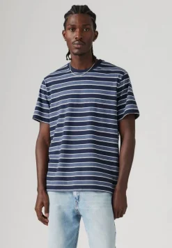 Levi's T-Paidat*t-paita The Essential Tee 0096 Caicos Stripe Navy Blazer